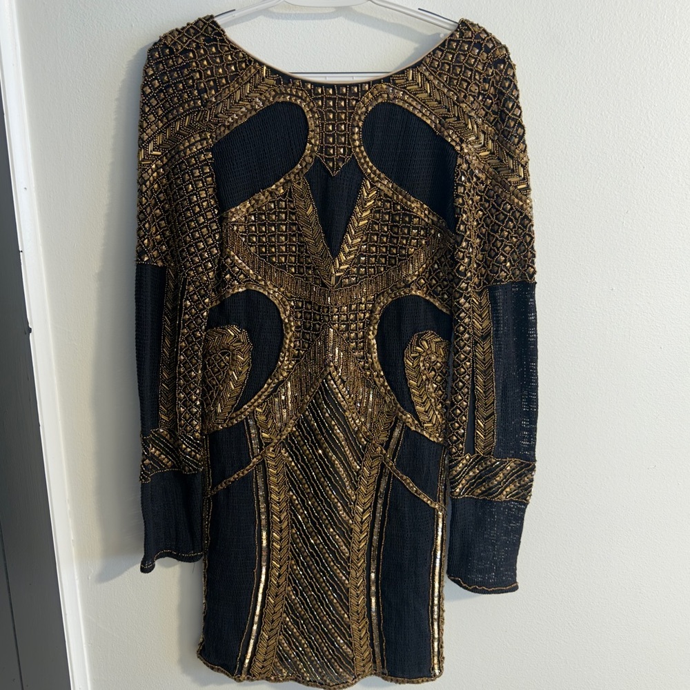 The Jetset Diaries Hand Beaded Mini Dress